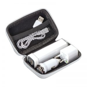 Potovalni set Exeter z 2200 mAh power bankom