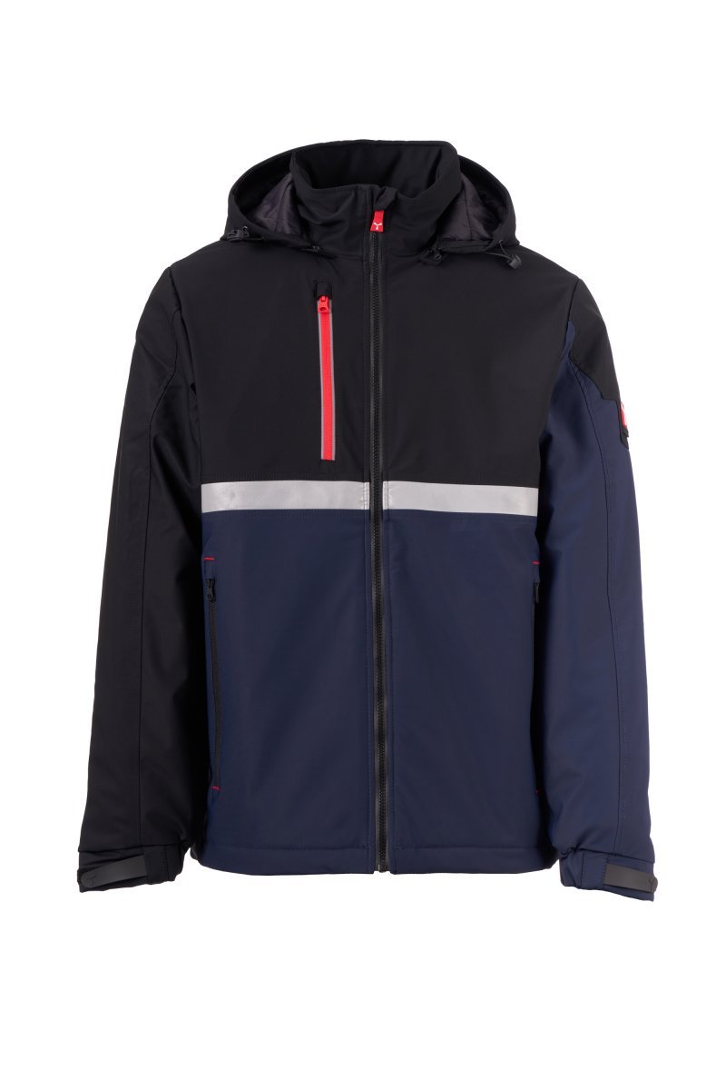 Moška softshell jakna WISE LITE PAD – Mornarsko modra / Črna