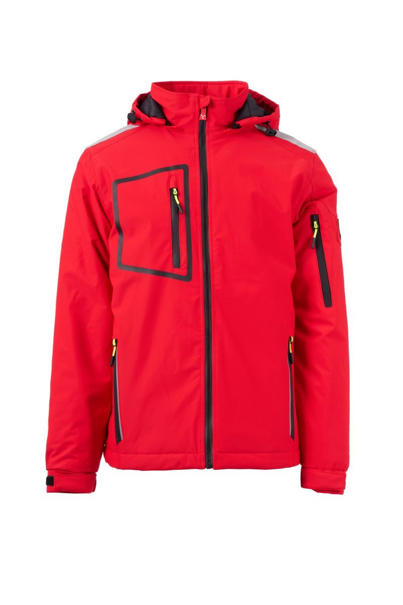 Moška softshell jakna STREAM LITE PAD – Rdeča / Črna