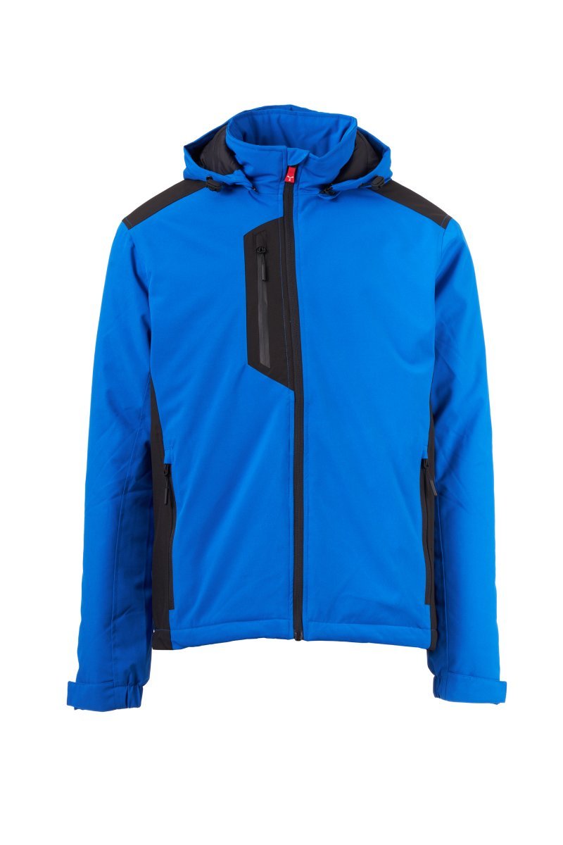 Moška softshell jakna GALWAY ULTRALITE PAD 140 – Kraljevsko modra / Črna