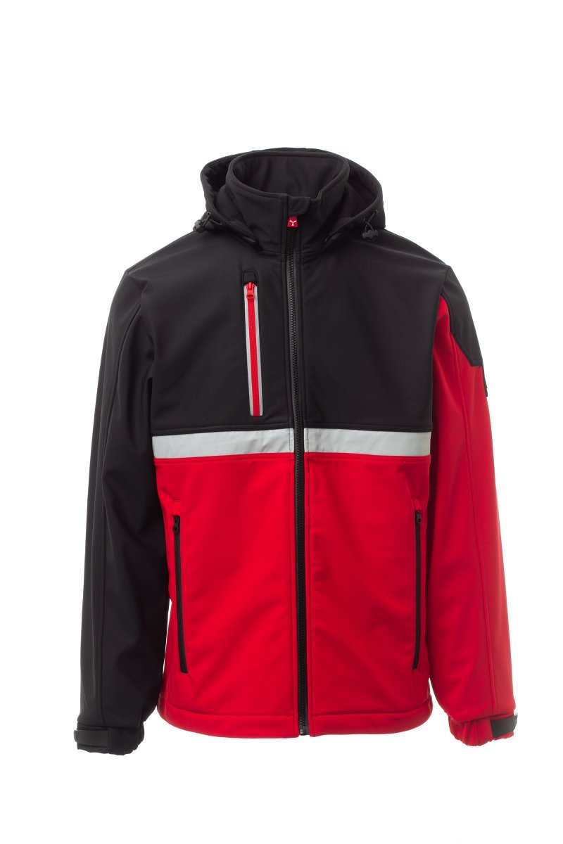 Moška softshell jakna WISE PAD – Rdeča / Črna