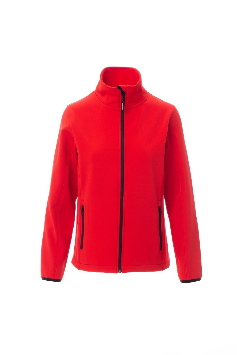 Ženska softshell jakna PERTH LADY – Rdeča