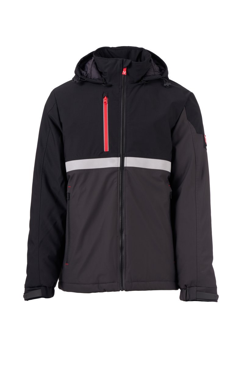 Moška softshell jakna WISE LITE PAD – Antracitna / Črna