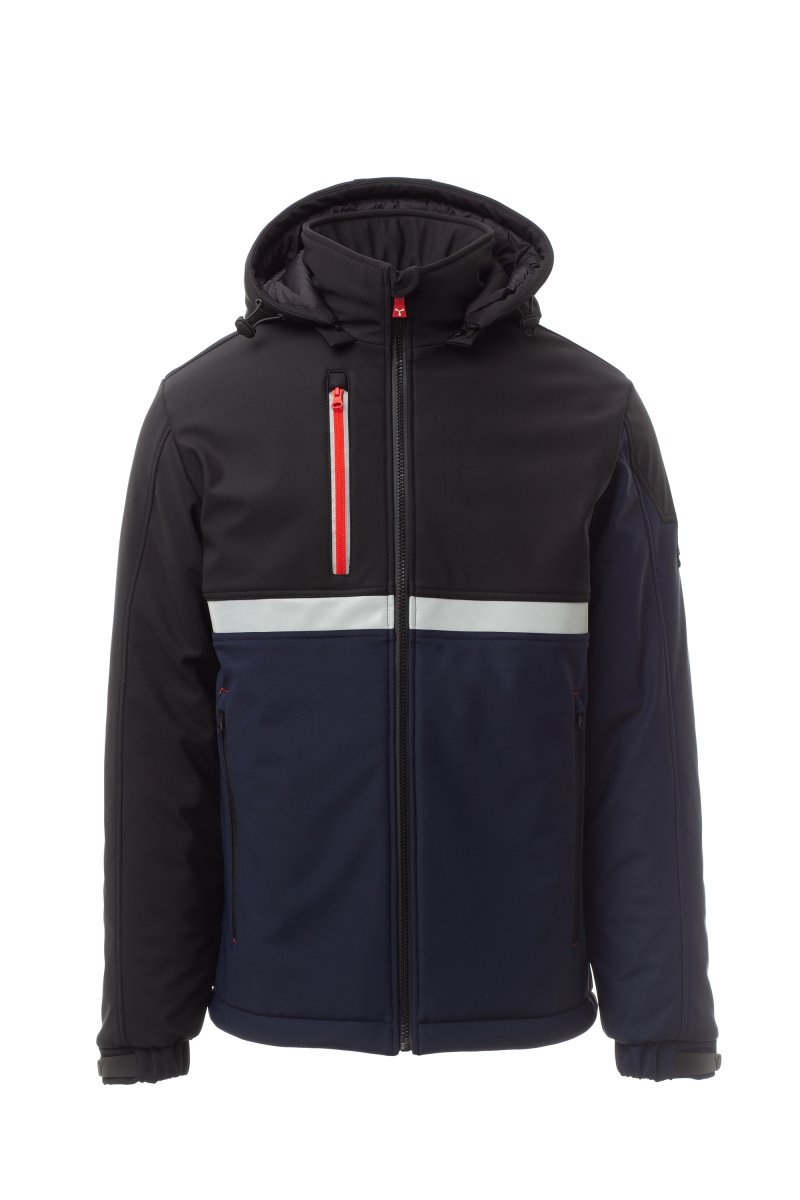 Moška softshell jakna WISE PAD – Mornarsko modra / Črna