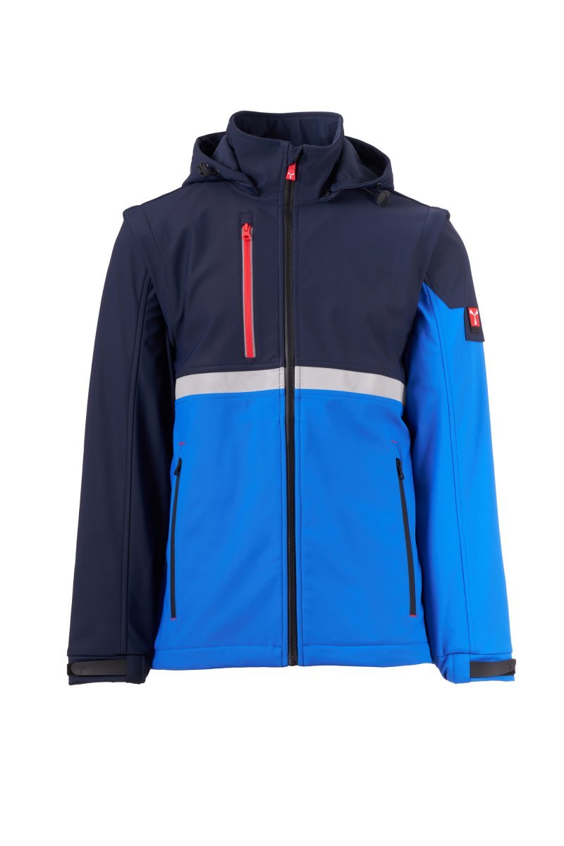 Moška softshell jakna WISE 2IN1 – Kraljevsko modra / Mornarsko modra