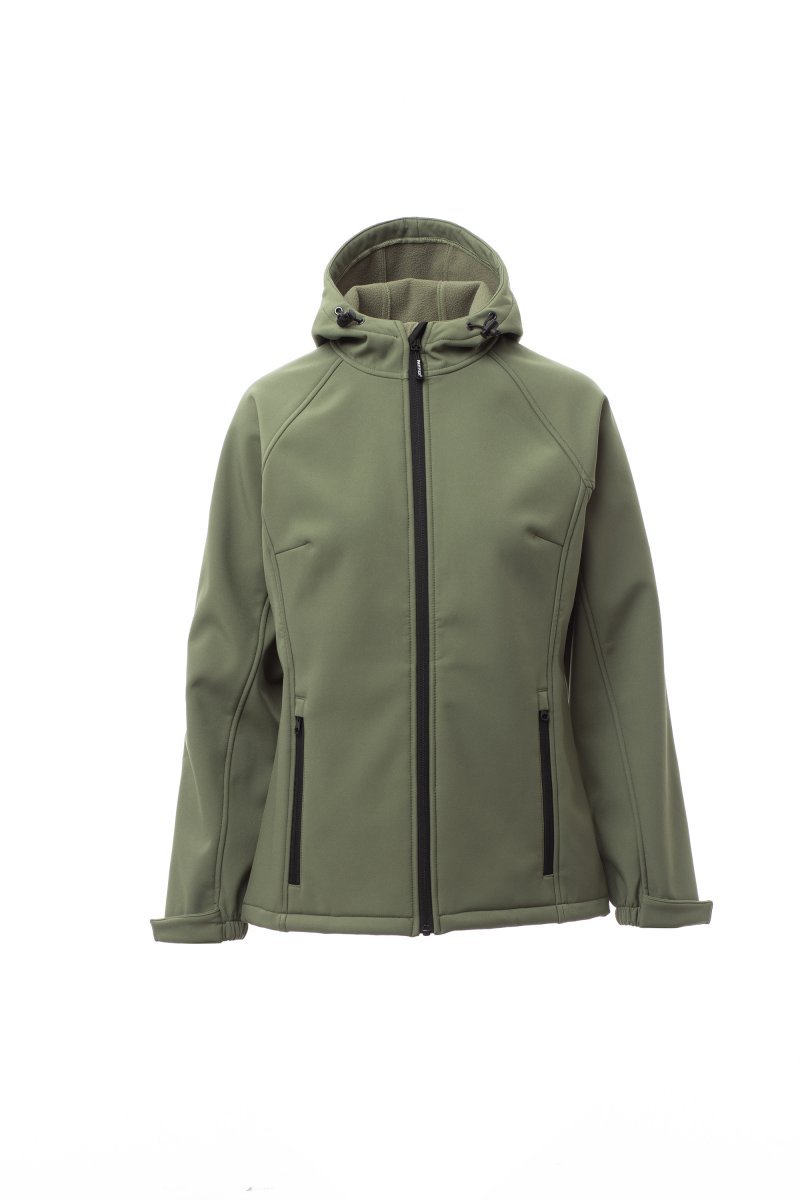 Ženska softshell jakna GALE LADY – Vojaško zelena
