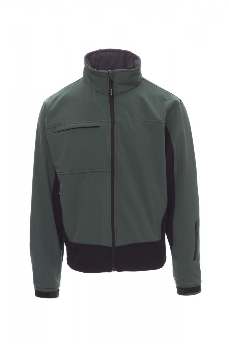 Moška softshell jakna STORM – Zelena / Črna