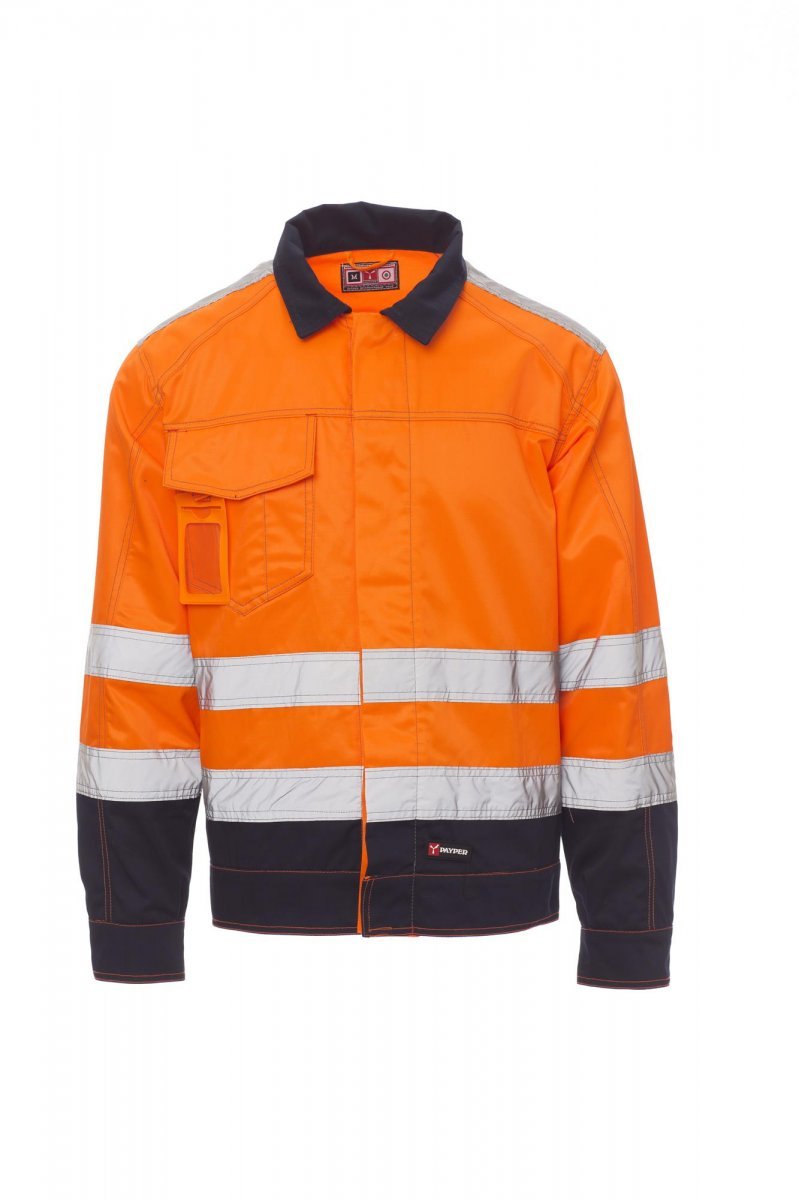 Delovna jakna SAFE HI-VI – Fluorescentno oranžna / Mornarsko modra