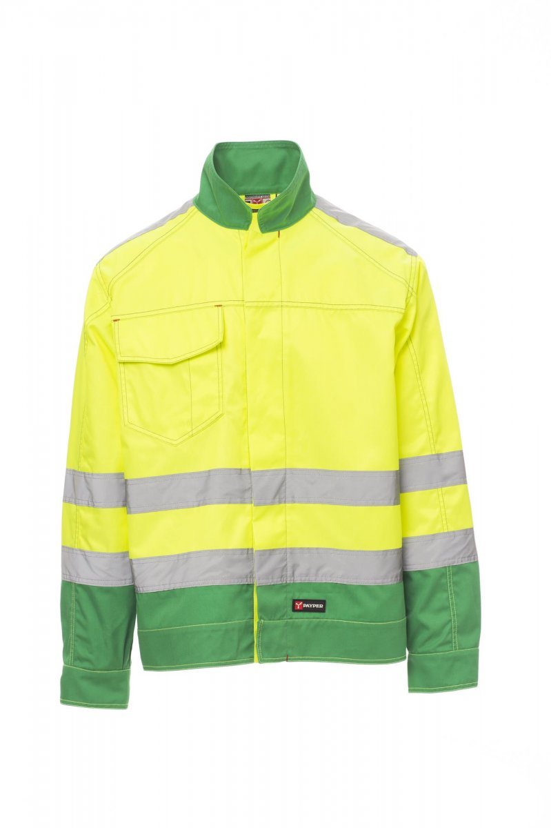Delovna jakna SAFE HI-VI – Fluorescentno rumena / Živo zelena