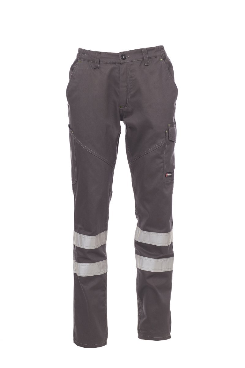 Zimske delovne hlače z odsevnimi trakovi WORKER WINTER REFLEX – Dimno siva
