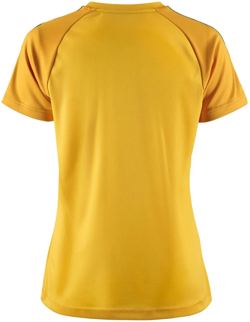 Craft Squad Go Contrast Jersey – ženski – rumena (Sweden Yellow) / Golden – zadaj