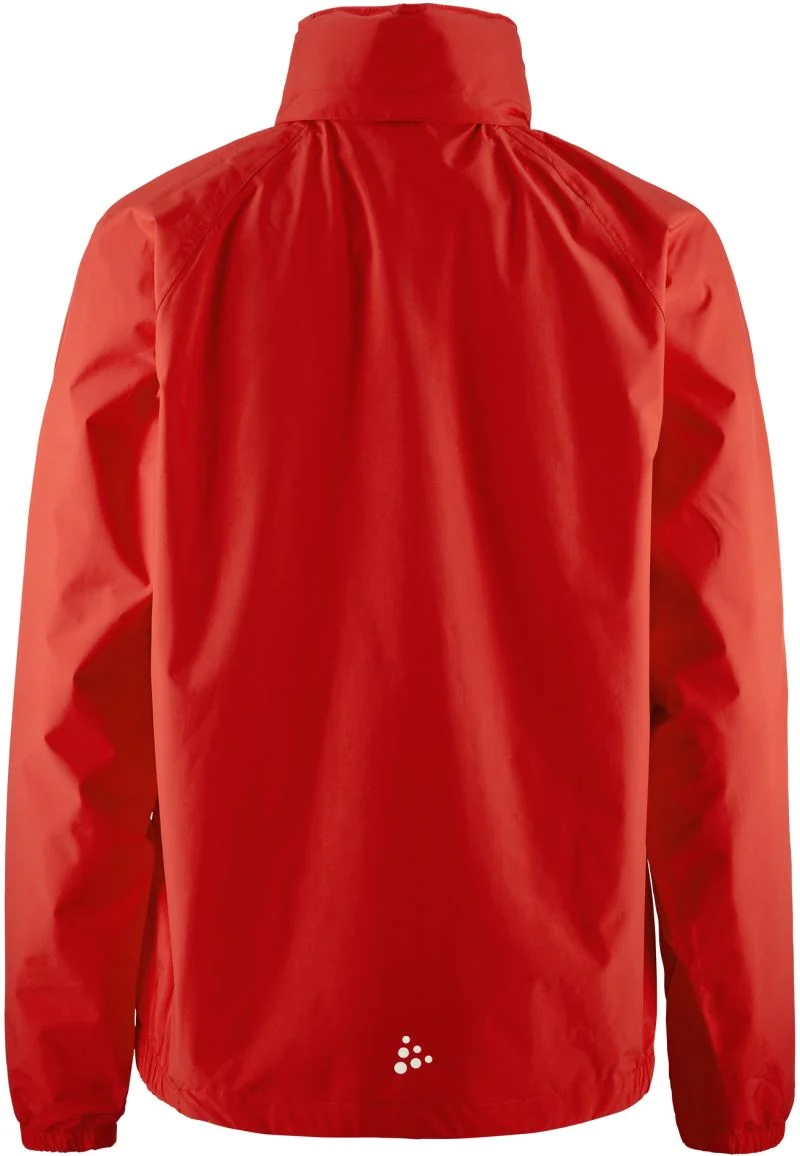 Craft Evolve Rain Jacket – ženski – živo rdeča – zadaj