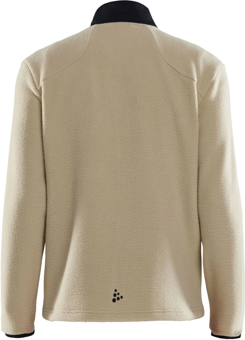 Craft ADV Pile Fleece Jacket – moški – ecru / črna – zadaj